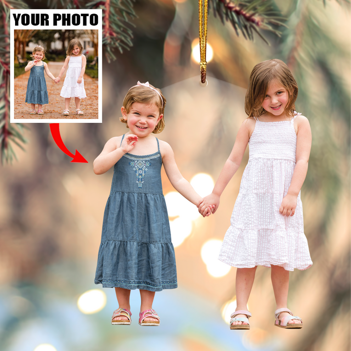 Custom Photo Ornament - Kids Photo Ornament - Personalized Custom Photo Mica Ornament - Christmas Gift For Family, Family Members, Kids | Baby 1