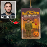 Turn Your Photo into an Action Figure - Custom Photo Ornament Toy Box Portrait | Halloween Scarecrow