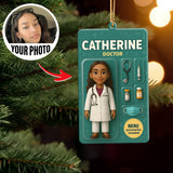 Turn Your Photo into an Action Figure - Custom Photo Ornament Toy Box Portrait | Doctor