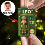 Turn Your Photo into an Action Figure - Custom Photo Ornament Toy Box Portrait | Wildlife Protector