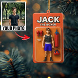 Turn Your Photo into an Action Figure - Custom Photo Ornament Toy Box Portrait | Boxer