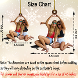Custom Photo Ornament, Gymer Ornament, Gift For Gym Lovers, Christmas Gift For Friends | Gymer