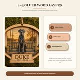 Personalized Porch Swing Pet Memorial Photo Wood Ornament - Custom Pet Keepsake - image 9