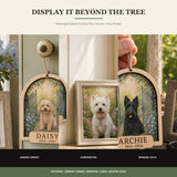 Personalized Secret Garden Pet Memorial Photo Wood Ornament - Custom Pet Keepsake - image 2