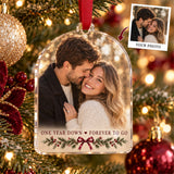 Personalized First Anniversary Acrylic Ornament - Custom Photo Keepsake - image 1