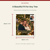Personalized Single Dad Kids Acrylic Ornament - Custom Photo Keepsake - image 3