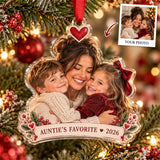Personalized Auntie Acrylic Ornament - Custom Photo Keepsake - image 1