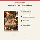 Personalized First Christmas Mom Acrylic Ornament - Custom Photo Keepsake - image 2