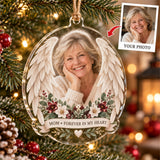 Personalized Mom Memorial Acrylic Ornament - Custom Photo Keepsake - image 1
