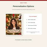 Personalized Social Worker Photo Acrylic Ornament - Custom Christmas Keepsake - image 7