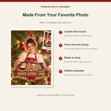 Personalized Baker Photo Acrylic Ornament - Custom Christmas Keepsake - image 2
