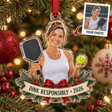 Personalized Pickleball Acrylic Ornament - Custom Photo Keepsake - image 1