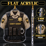 Personalized Police Officer Uniform Acrylic Ornament - Custom Name Christmas Keepsake - image 6