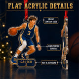 Personalized Basketball Photo Acrylic Ornament - Custom Athlete Christmas Keepsake - image 6