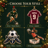 Personalized Soccer Photo Acrylic Ornament - Custom Athlete Christmas Keepsake - image 8
