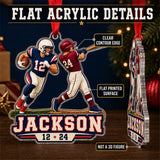 Personalized Multi Sport Athlete Photo Acrylic Ornament - Custom Athlete Christmas Keepsake - image 6
