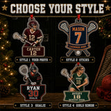 Personalized Lacrosse Photo Acrylic Ornament - Custom Athlete Christmas Keepsake - image 8