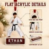 Personalized Martial Arts Photo Acrylic Ornament - Custom Athlete Christmas Keepsake - image 6