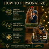 Personalized Equestrian Photo Acrylic Ornament - Custom Athlete Christmas Keepsake - image 5