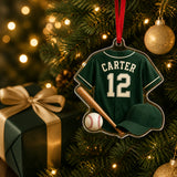 Personalized Baseball Jersey Acrylic Ornament - Custom Name and Number - image 2