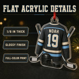 Personalized Ice Hockey Jersey Acrylic Ornament - Custom Name and Number - image 6