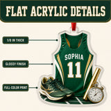 Personalized Track and Field Jersey Acrylic Ornament - Custom Name and Number - image 6