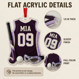 Personalized Field Hockey Jersey Acrylic Ornament - Custom Name and Number - image 6