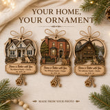 Personalized Home Better With You Wood Ornament - Custom Keepsake - image 2