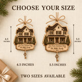 Personalized First Christmas Home Wood Ornament - Custom Keepsake - image 4