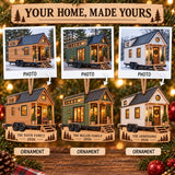 Personalized Tiny House On Wheels Wood Ornament - Custom Keepsake - image 2