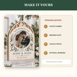 Personalized Wedding Day Wood Ornament - Custom Keepsake - image 5