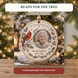 Personalized Cardinal Memorial Wood Ornament - Custom Keepsake - image 6