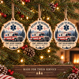 Personalized Emt Responder Wood Ornament - Custom Keepsake - image 2