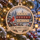 Personalized Memorial Family Wood Ornament - Custom Keepsake - image 1