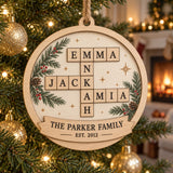 Personalized Family Established Wood Ornament - Custom Keepsake - image 1