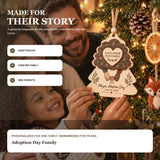 Personalized Adoption Day Family Wood Ornament - Custom Keepsake - image 8