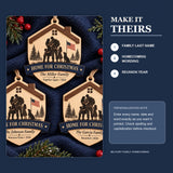 Personalized Military Family Home For Christmas Wood Ornament - Custom Keepsake - image 5
