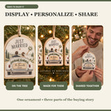 Personalized Just Married Car Wood Ornament - Custom Keepsake - image 7