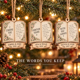 Personalized Handwritten Vows Wood Ornament - Custom Keepsake - image 2