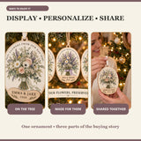 Personalized Bridal Bouquet Wood Ornament - Custom Keepsake - image 7