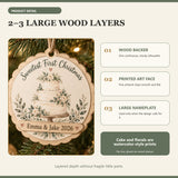 Personalized Wedding Cake Wood Ornament - Custom Keepsake - image 4