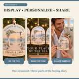 Personalized Beach Wedding Wood Ornament - Custom Keepsake - image 7