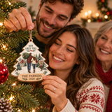 Personalized First Christmas Tree Wood Ornament - Custom Keepsake - image 3