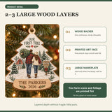 Personalized First Christmas Tree Wood Ornament - Custom Keepsake - image 4