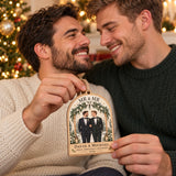 Personalized Mr And Mr Wood Ornament - Custom Keepsake - image 3