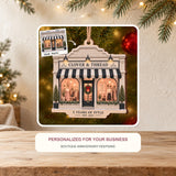 Personalized Boutique Anniversary Wood Ornament - Custom Keepsake - image 2