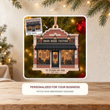 Personalized Tattoo Shop Anniversary Wood Ornament - Custom Keepsake - image 2