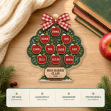 Personalized Apple Tree Classroom Acrylic Ornament - Custom Names Keepsake - image 6