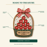 Personalized Apple Basket Acrylic Ornament - Custom Names Keepsake - image 2