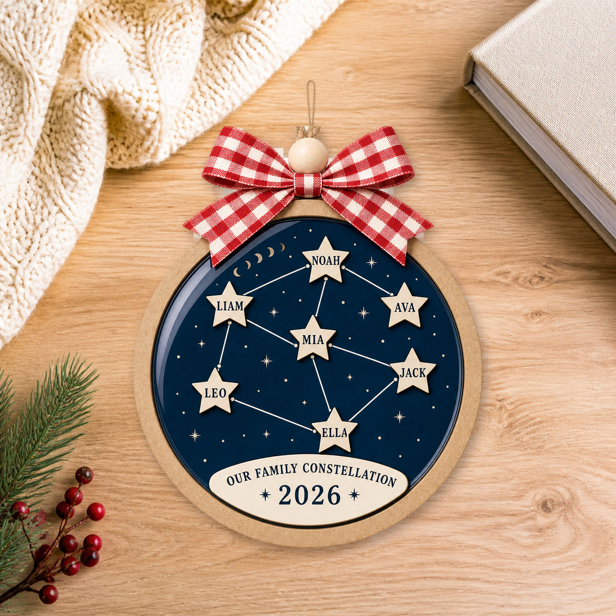 Personalized Grandma Family Constellation Acrylic Ornament - Custom Names Keepsake - image 1